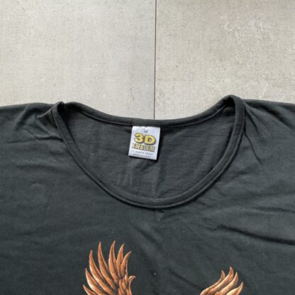 1988 3D Emblem Harley Davidson Eagle Roses Woman Top - Image 3