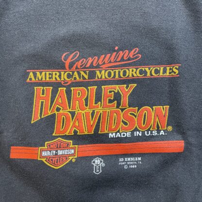 1989 3D Emblem Genuine Motorcycles Milwaukee Sweater - Image 2