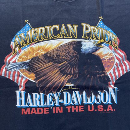 1992 Harley Davidson American Pride T-Shirt - Image 2