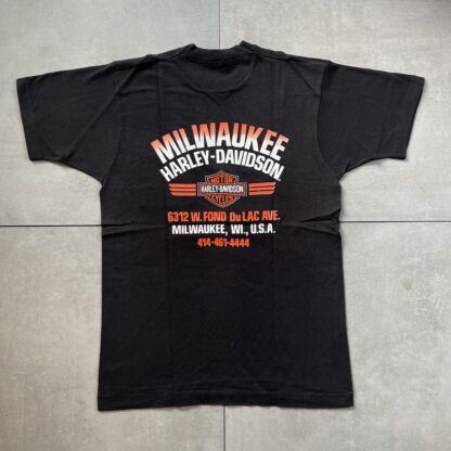 1990 Harley Davidson Enjoy The Freedom Pocket T-Shirt - Image 4