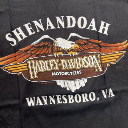 1992 Harley Davidson Fiery Winged Eagle T-Shirt - Image 5