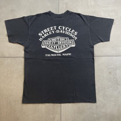 1991 Harley Davidson Legends Roam Street Cycles T-Shirt - Image 4