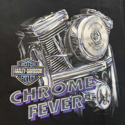 1994 Harley Davidson Chrome Fever Cincinnati T-Shirt - Image 2