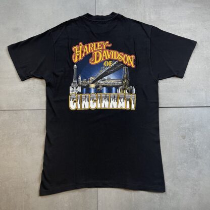 1994 Harley Davidson Chrome Fever Cincinnati T-Shirt - Image 4