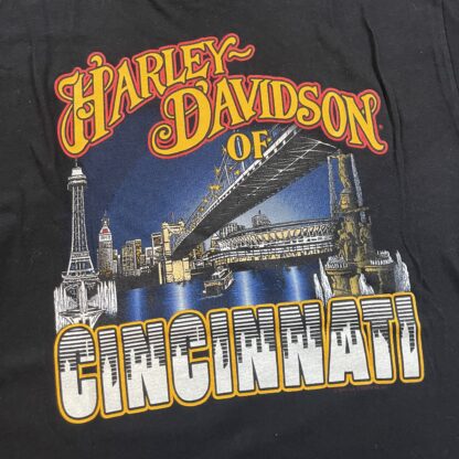 1994 Harley Davidson Chrome Fever Cincinnati T-Shirt - Image 5